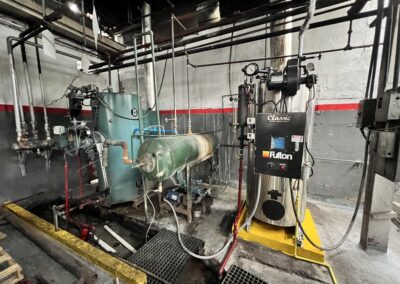 Industrial machinery in a factory setting.